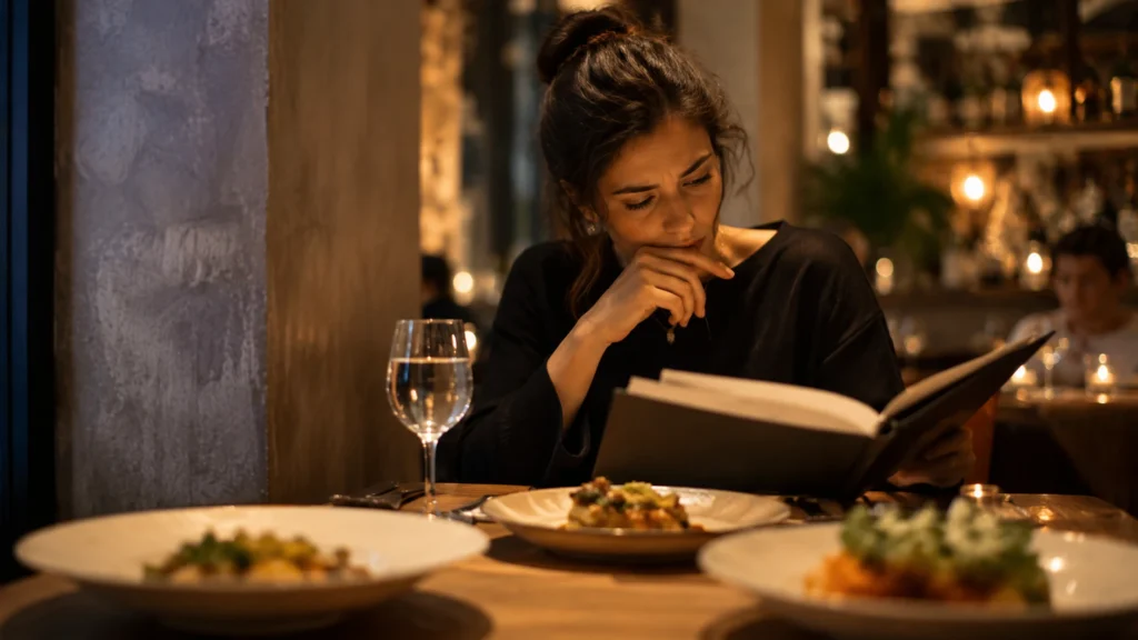 Feynmanovo dilema při rozhodování nad otevřeným menu v restauraci