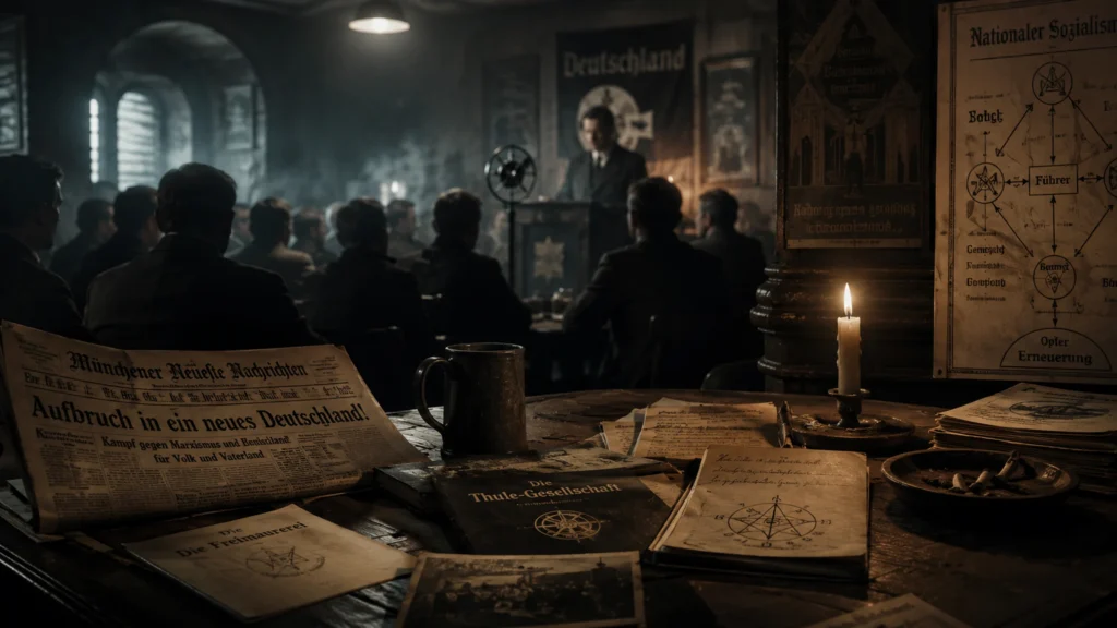 Hitler a Thule jako temná historická legenda o sektě, propagandě a zrodu nacistického mýtu