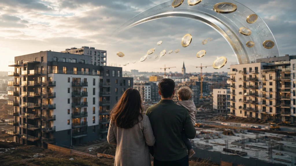 Euro a bydlení jako střet levnějších peněz a nedostatku bytů v českém městě
