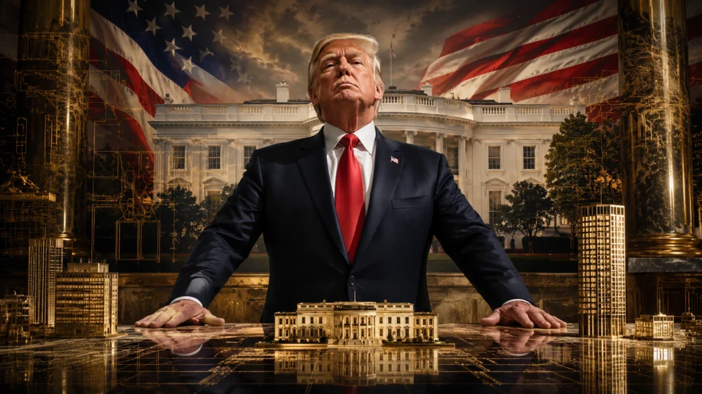 Donald Trump a Amerika jako napjatý symbol moci, republiky a soukromého vlastnictví státu