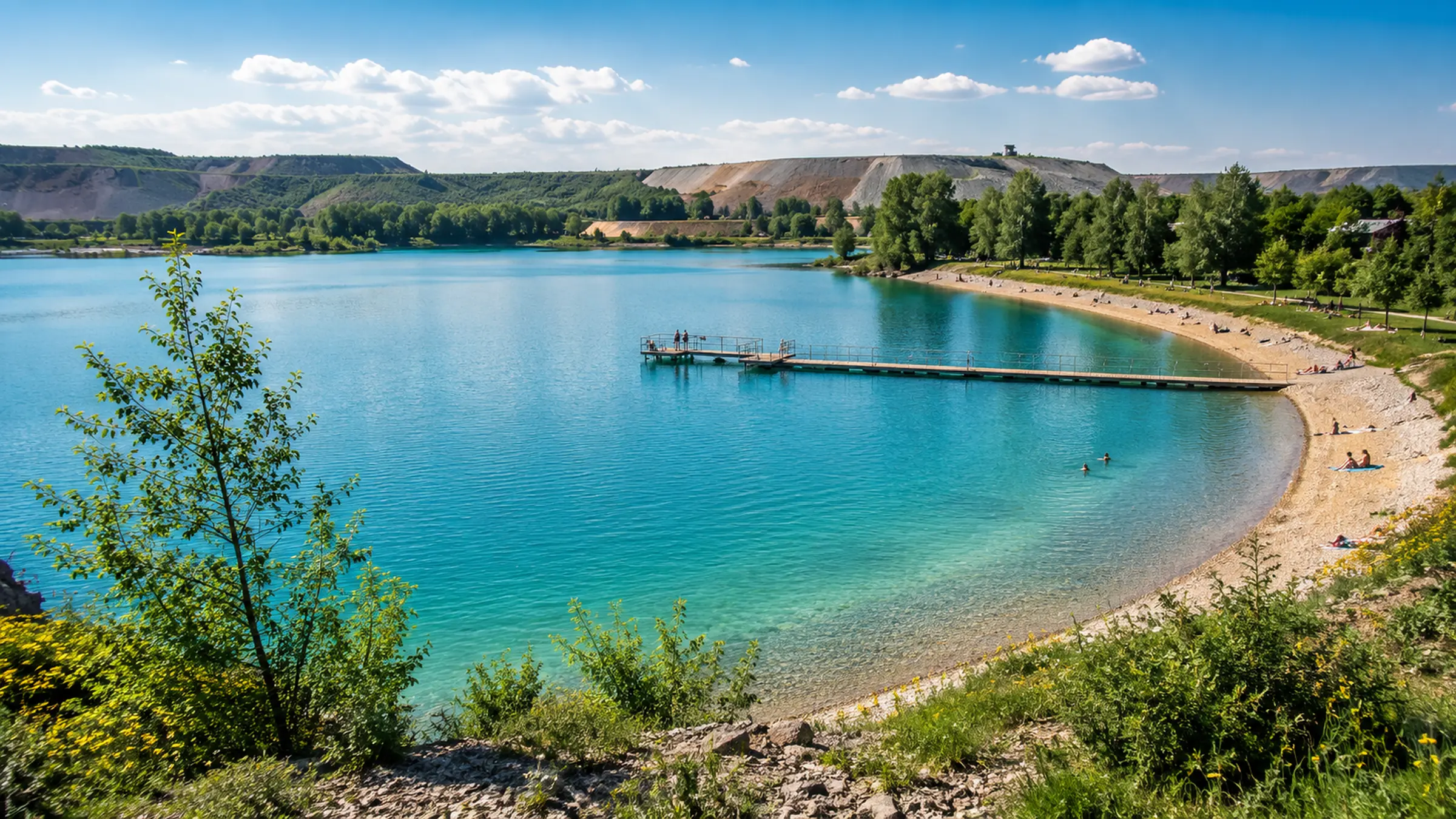 Kamencové jezero: české Mrtvé moře vzniklé z rány po těžbě