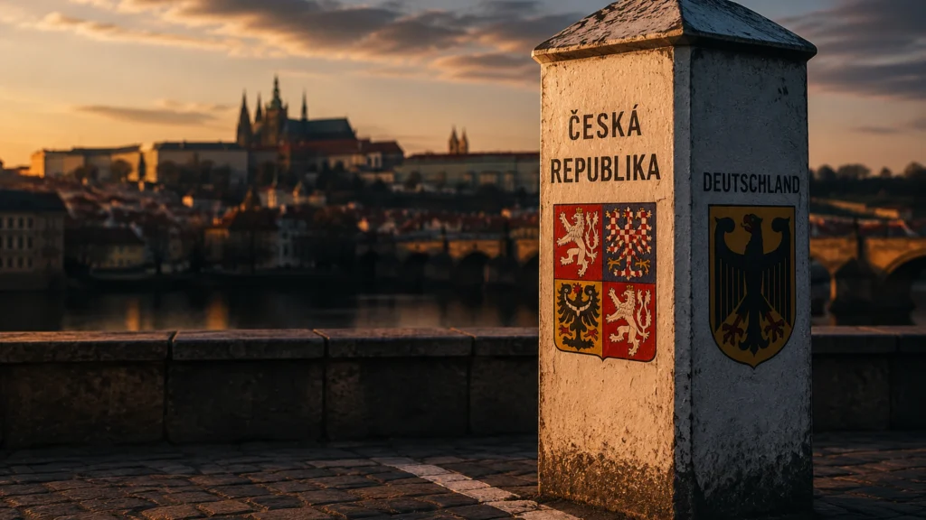 Česko a Německo jako symbol sousedství, hranice a českého sebevědomí bez čekání na potvrzení ze Západu.